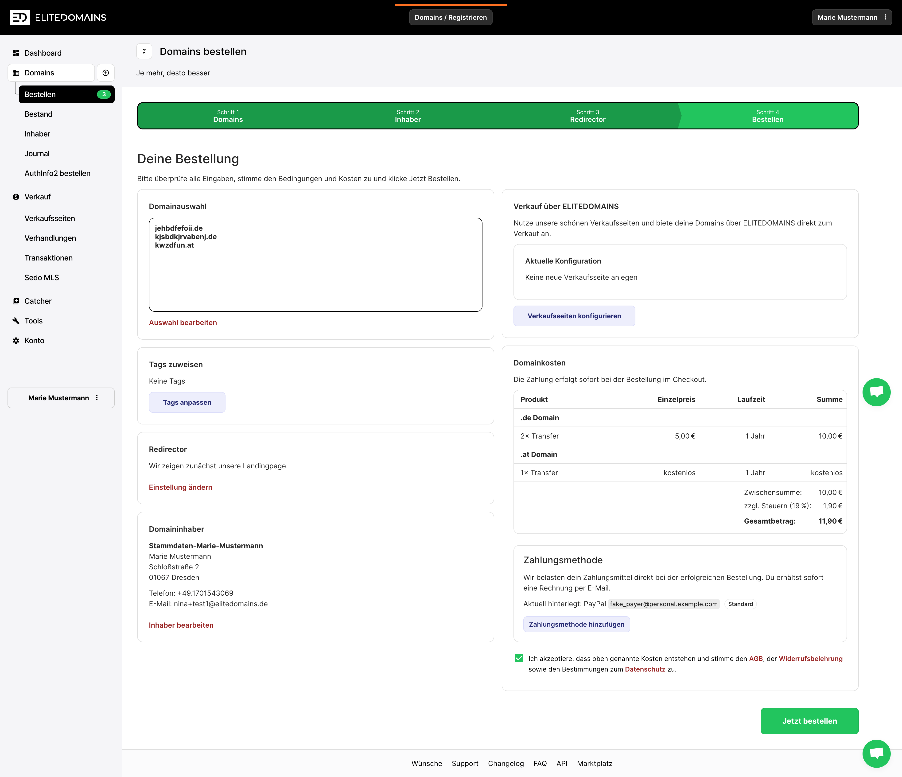 Domains transferieren - Zusammenfassung