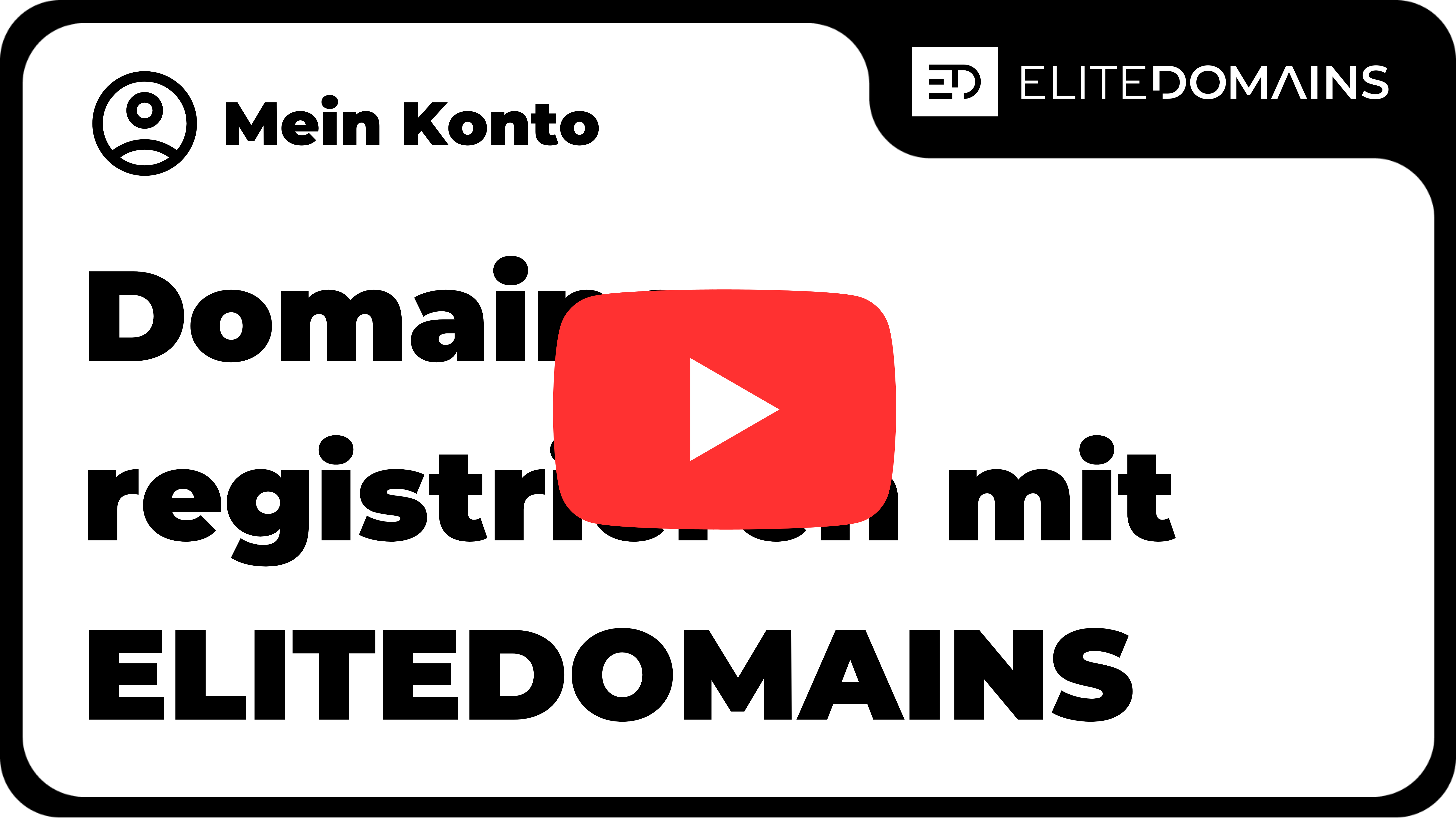 Videoanleitung zur Registrierung von Domains bei ELITEDOMAINS