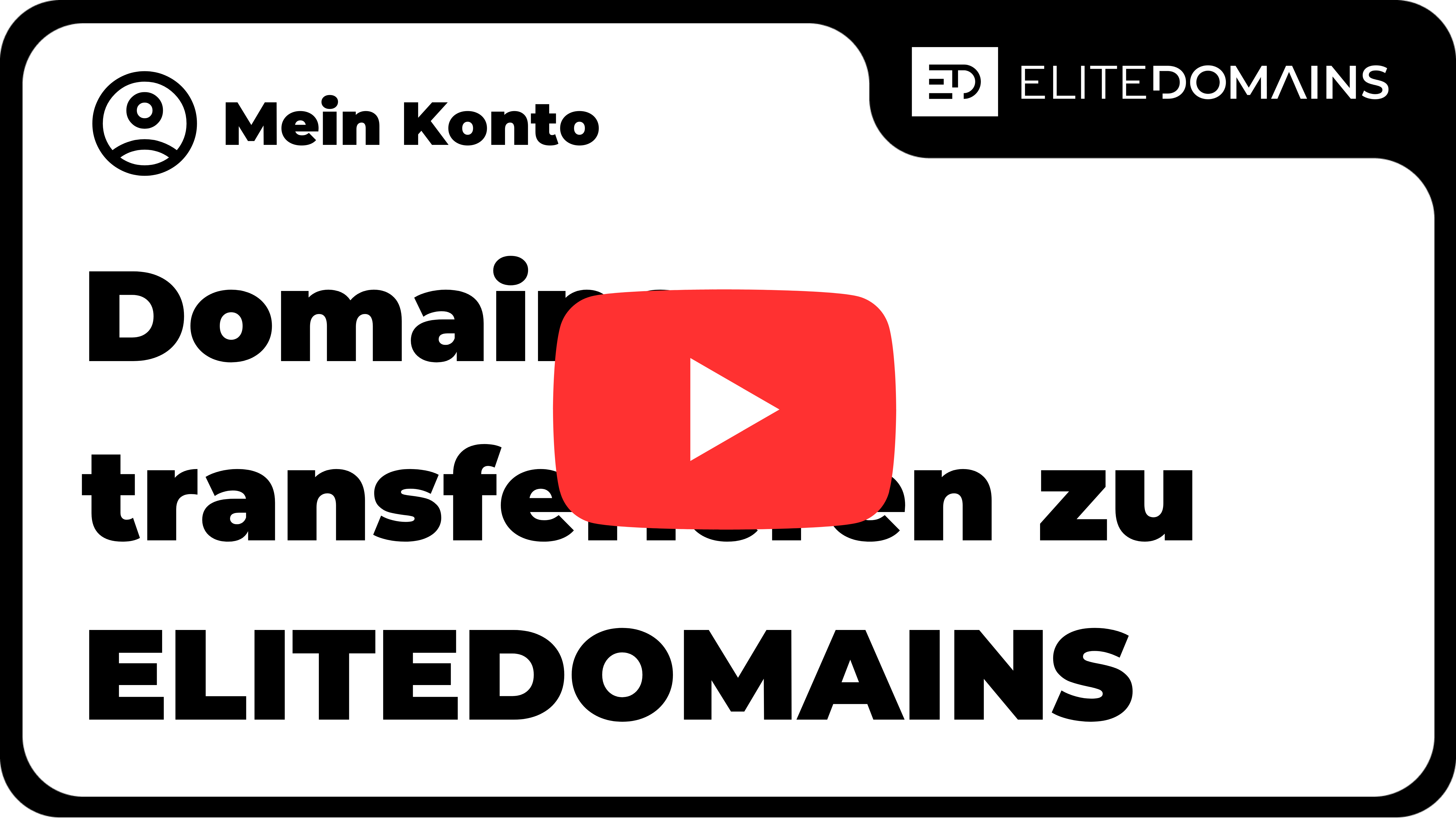 Videoanleitung zum Transfer von Domains zu ELITEDOMAINS